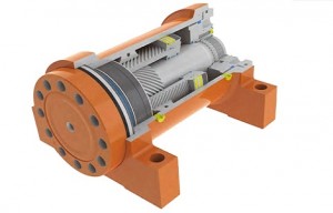 Internal structure of swing oil cylinder