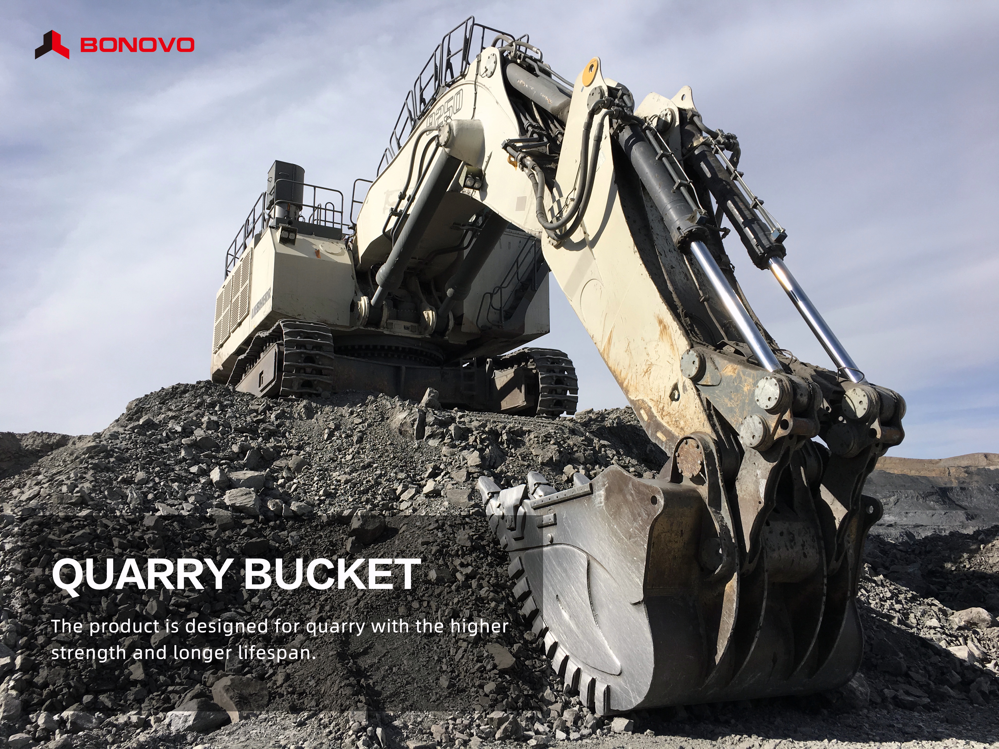 Bonovo Rock Bucket of 7 Different Excavator Bucket Types and Their Uses